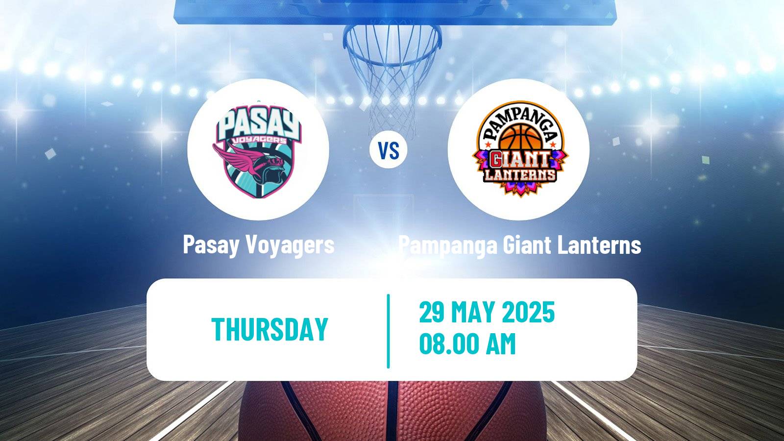 Basketball Philippines MBPL  Pasay Voyagers - Pampanga Giant Lanterns