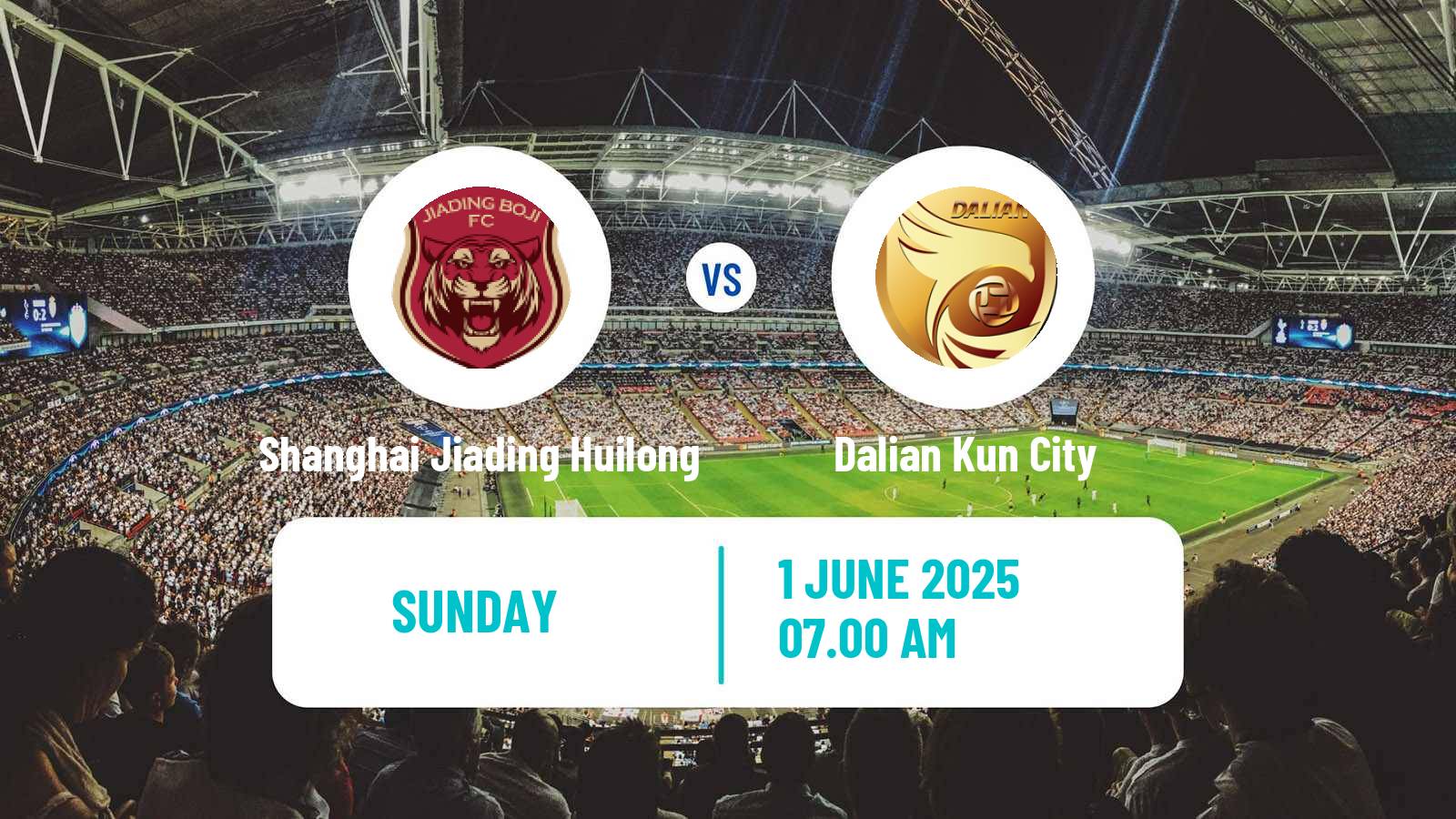 Soccer Chinese Jia League Shanghai Jiading Huilong - Dalian Kun City
