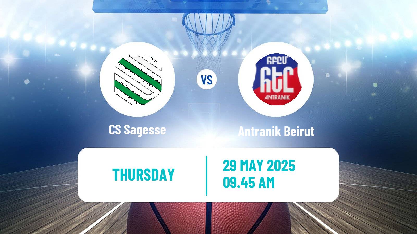 Basketball Lebanese Division 1 Basketball Sagesse - Antranik Beirut