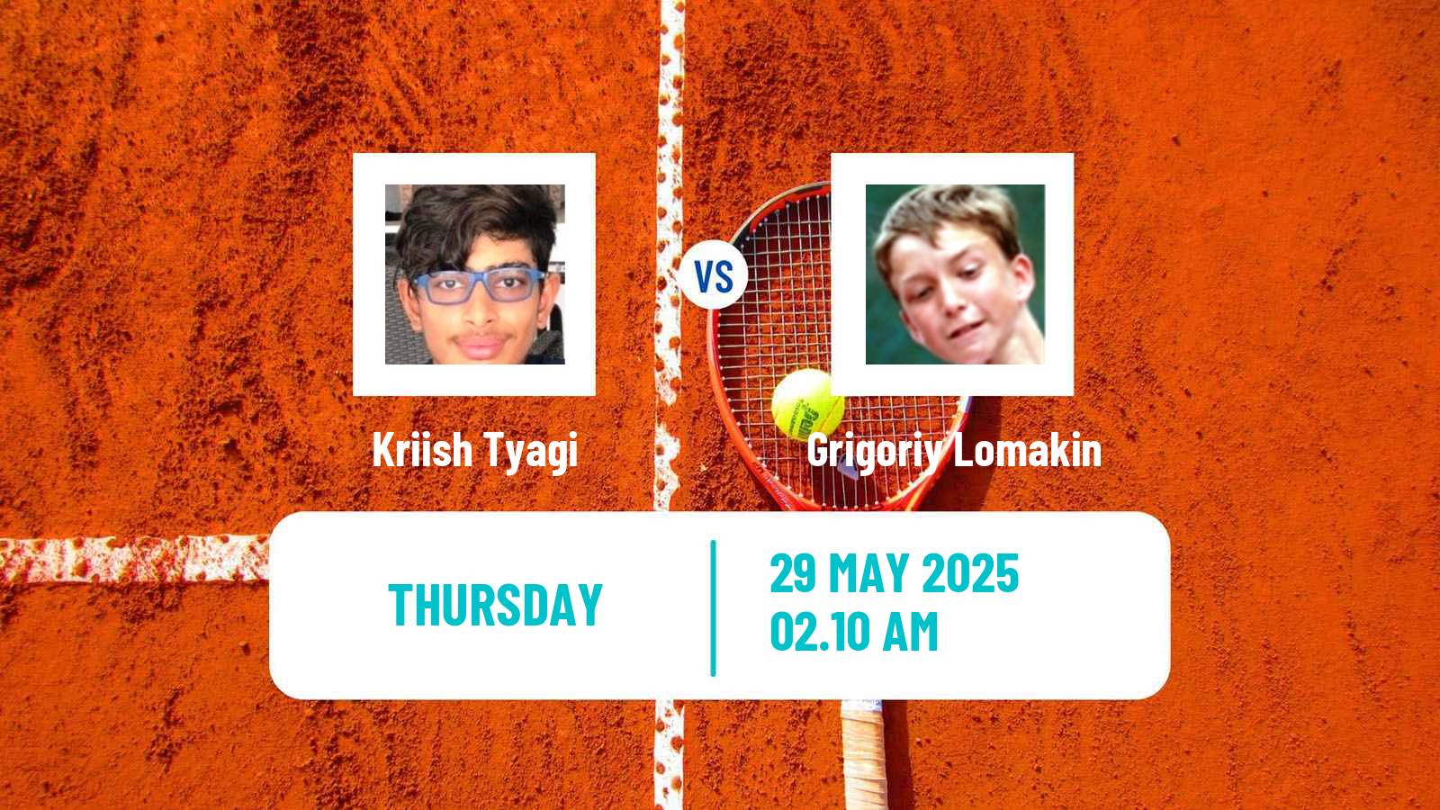 Tennis ITF M15 Tashkent 2 Men Kriish Tyagi - Grigoriy Lomakin