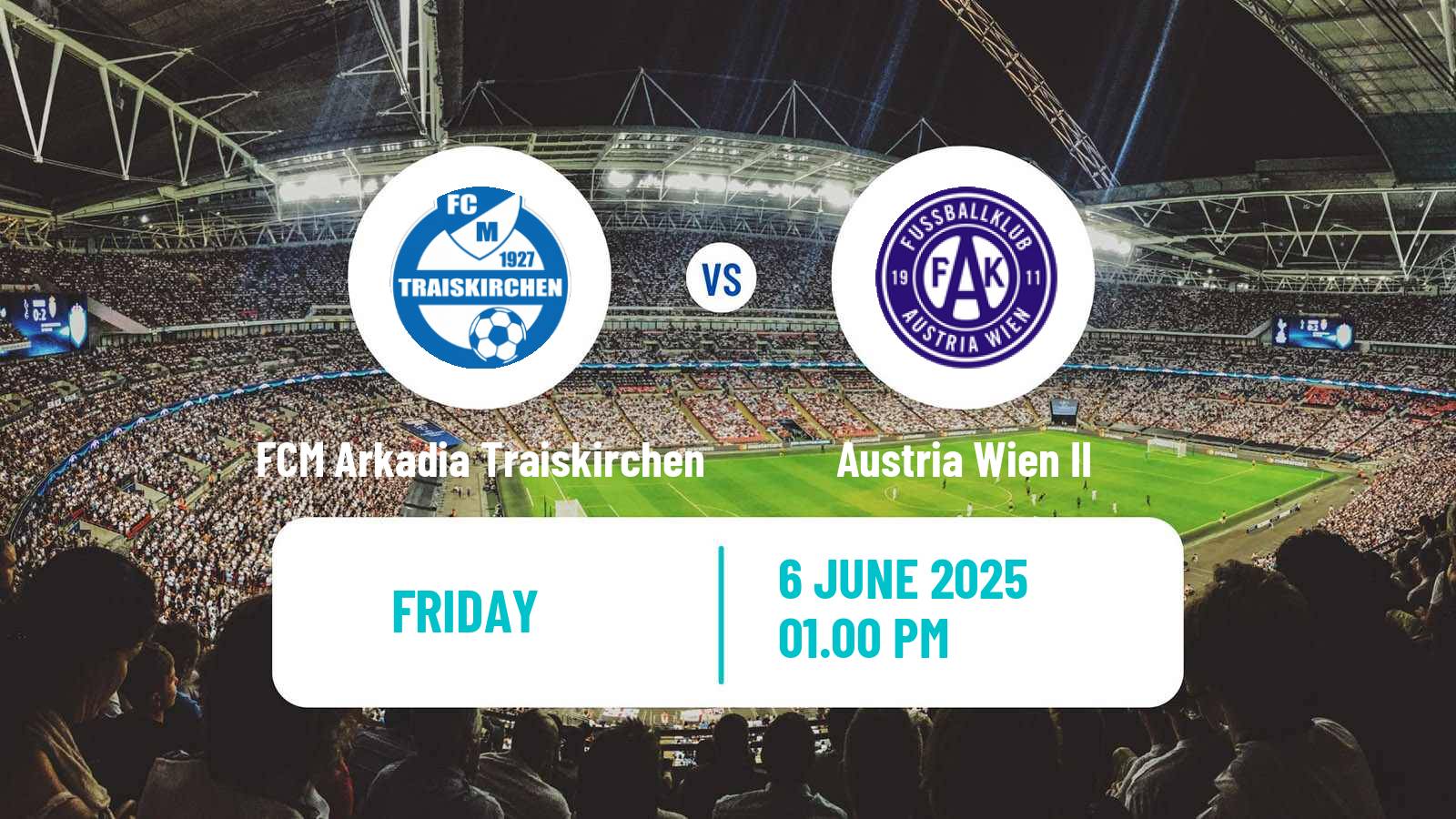 Football Austrian Regionalliga East FCM Arkadia Traiskirchen - Austria Wien II