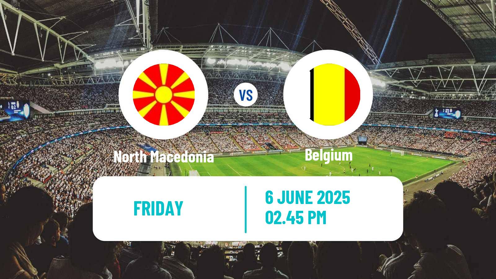 Soccer FIFA World Cup North Macedonia - Belgium
