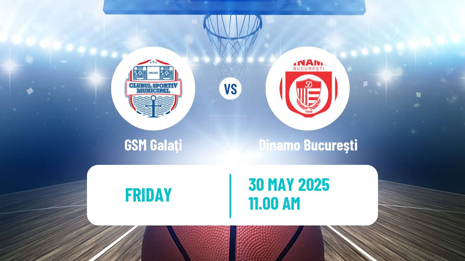 Basketball Romanian Divizia A Basketball GSM Galaţi - Dinamo Bucureşti