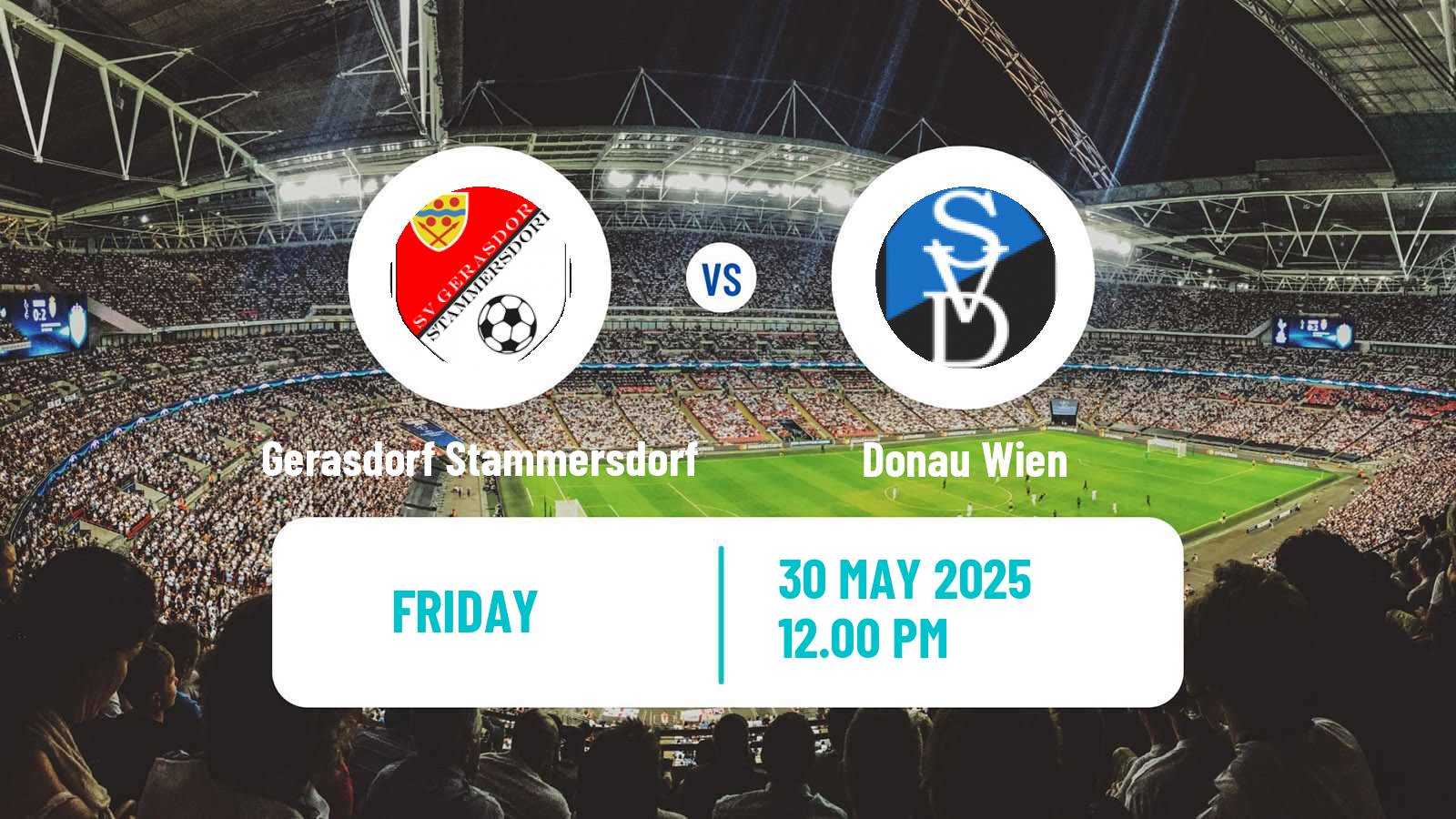 Soccer Austrian Landesliga Wien Gerasdorf Stammersdorf - Donau Wien