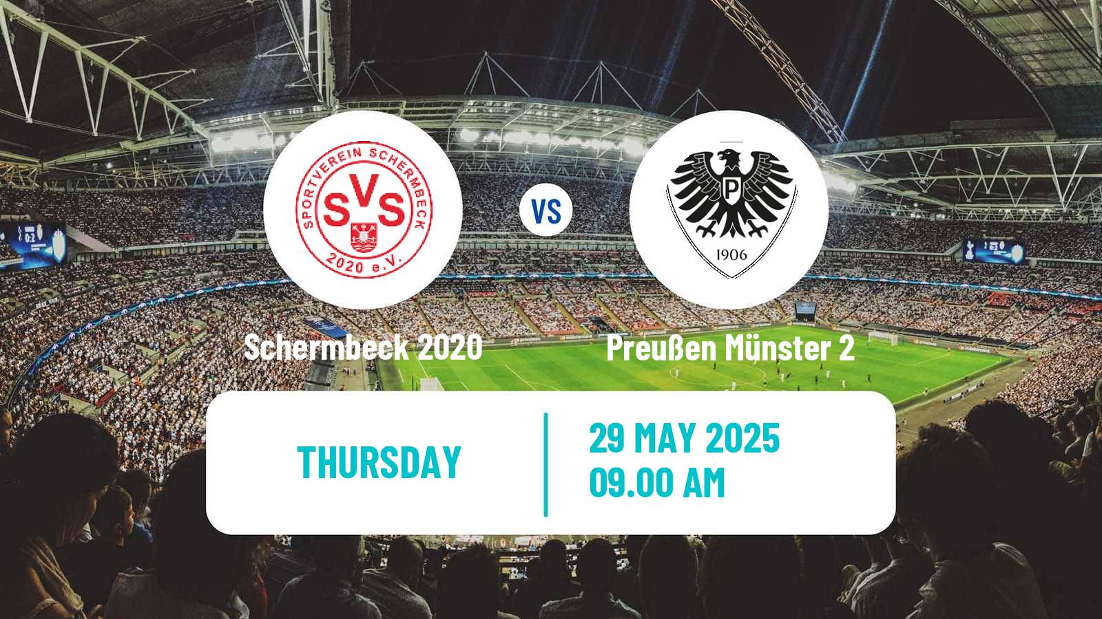 Soccer German Oberliga Westfalen Schermbeck 2020 - Preußen Münster 2
