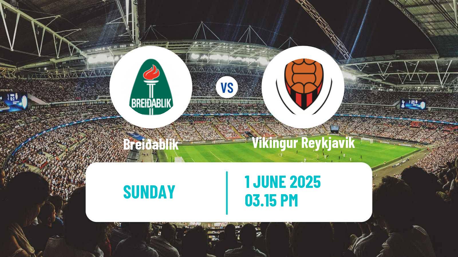 Soccer Icelandic Besta-deild karla Breiðablik - Vikingur Reykjavik