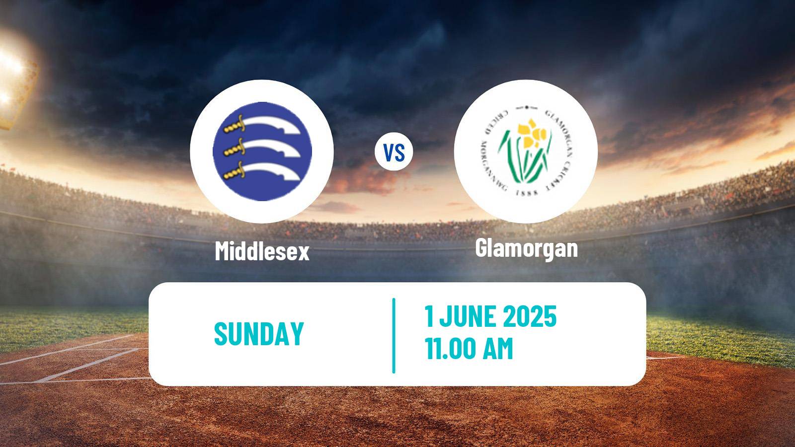Cricket Vitality Blast Middlesex - Glamorgan