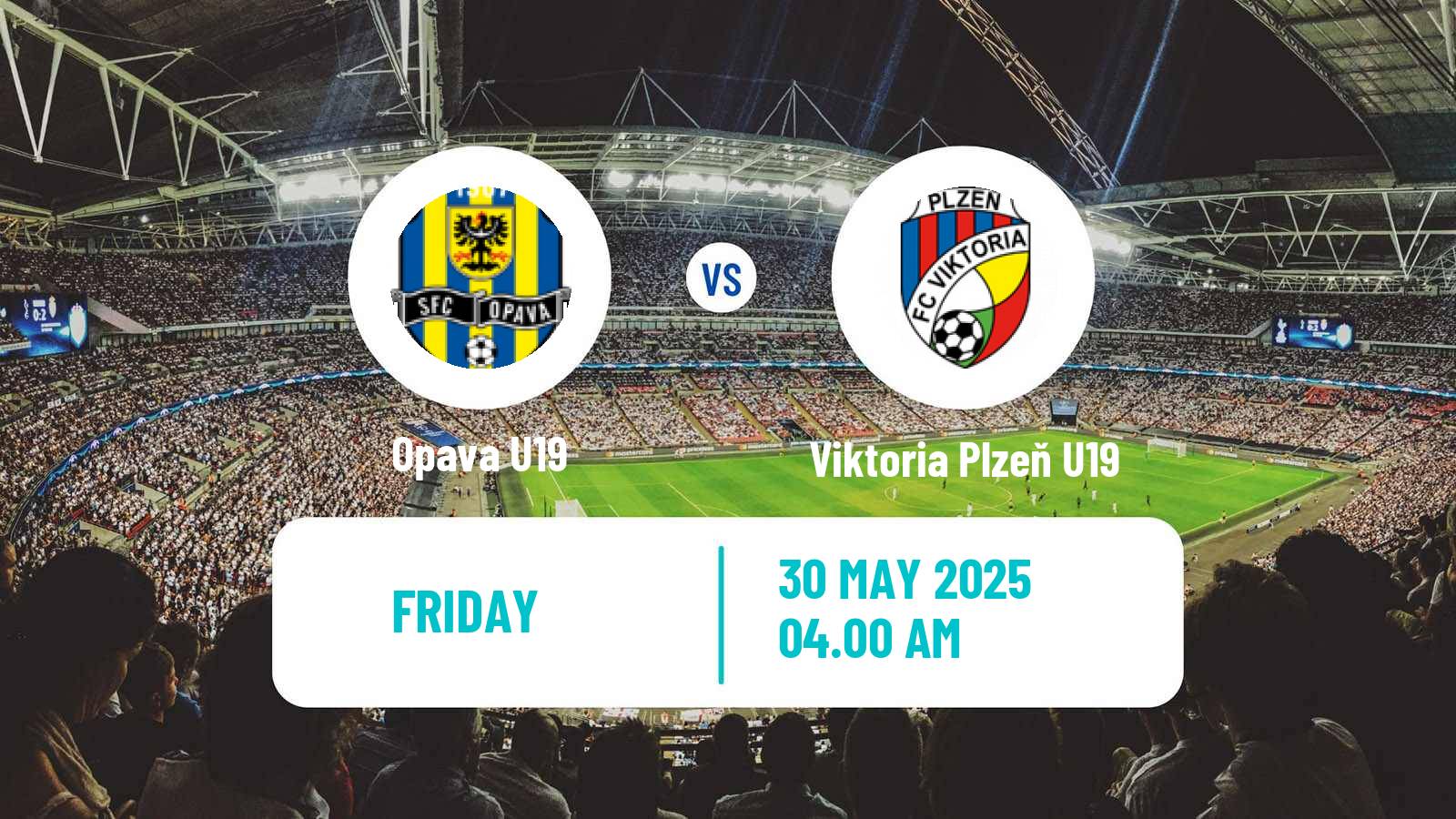 Soccer Czech U19 League Opava U19 - Viktoria Plzeň U19