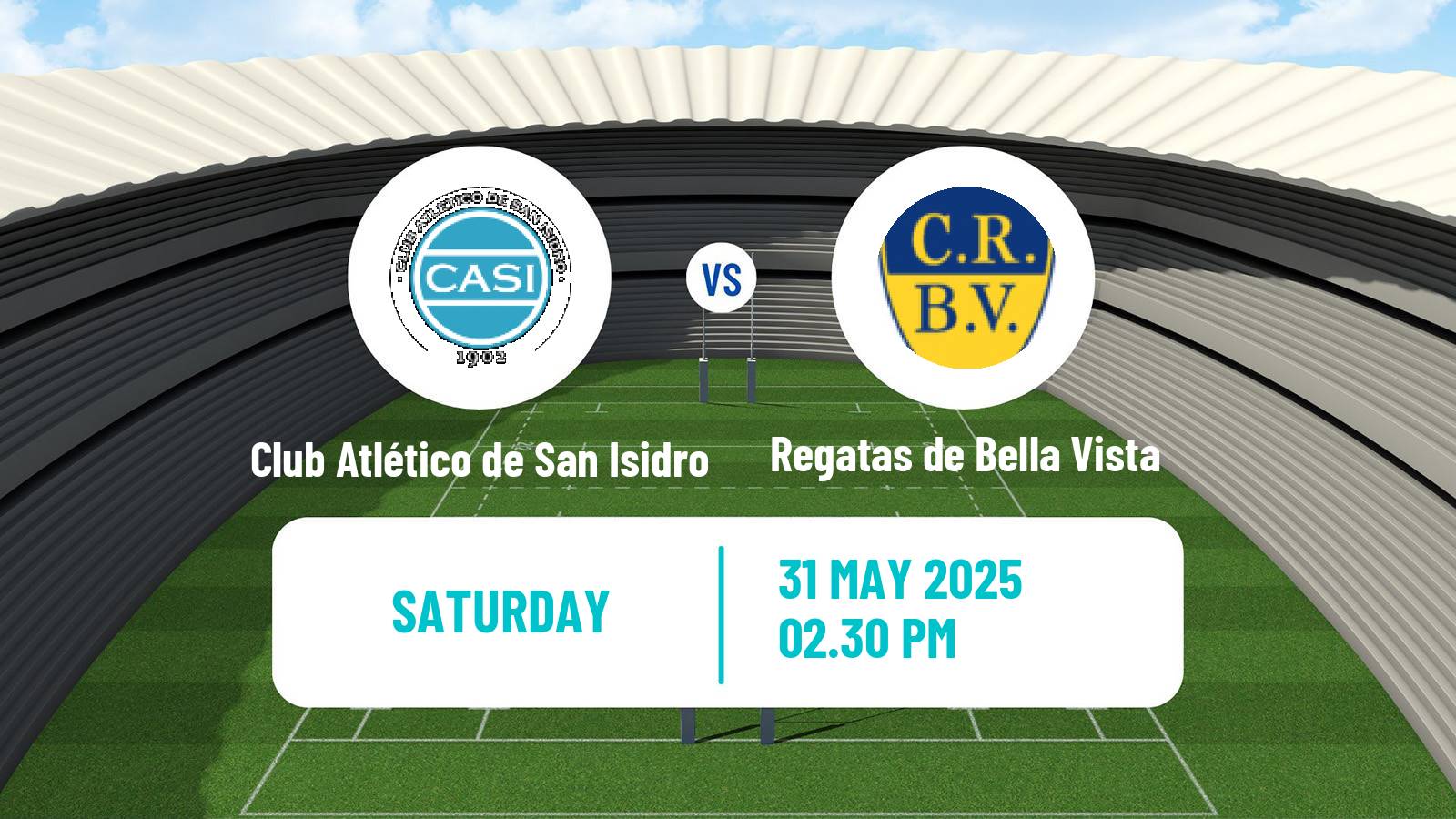 Rugby union Argentinian Top 13 Rugby Club Atlético de San Isidro - Regatas de Bella Vista