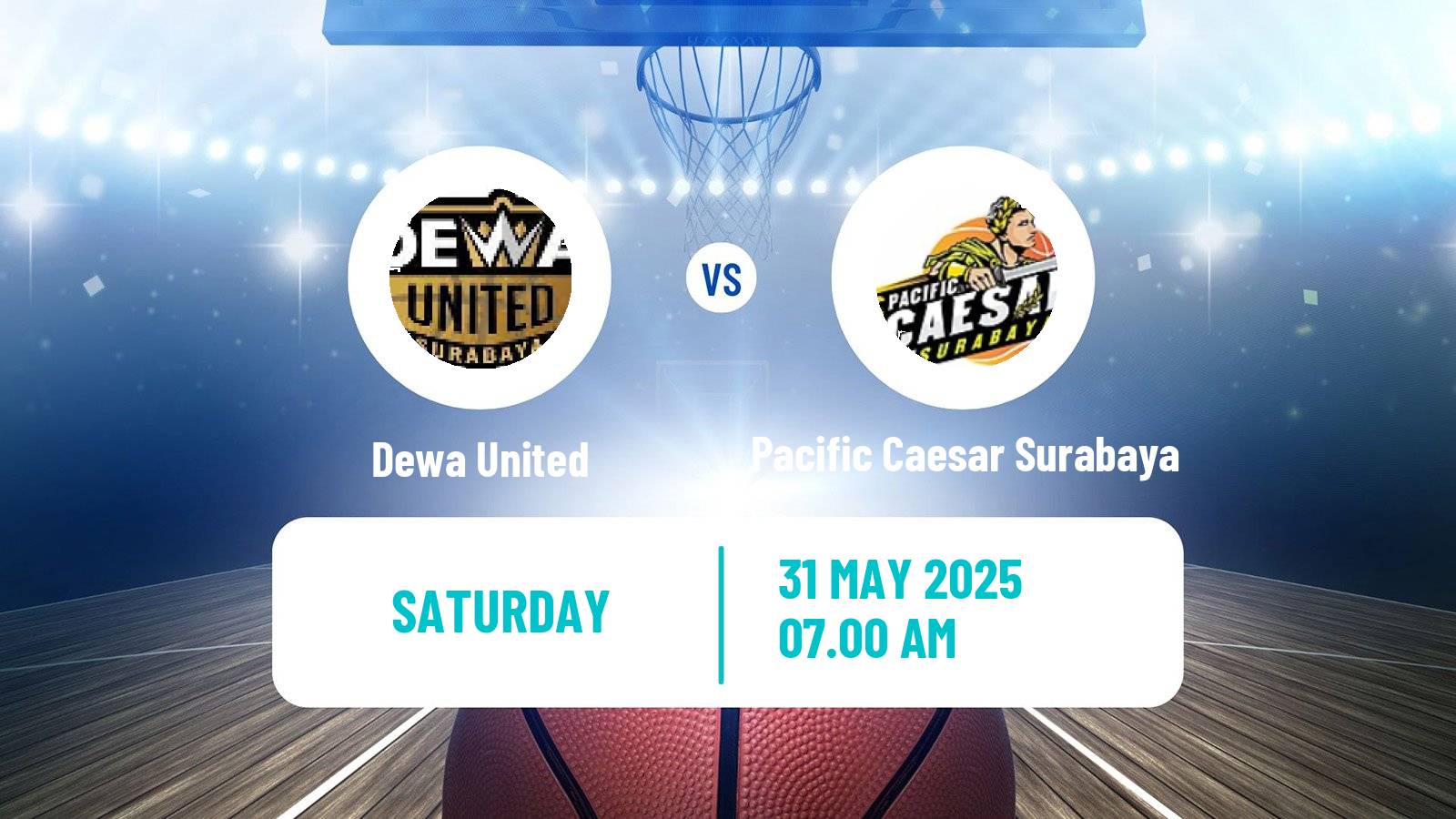 Basketball Indonesian IBL Dewa United - Pacific Caesar Surabaya