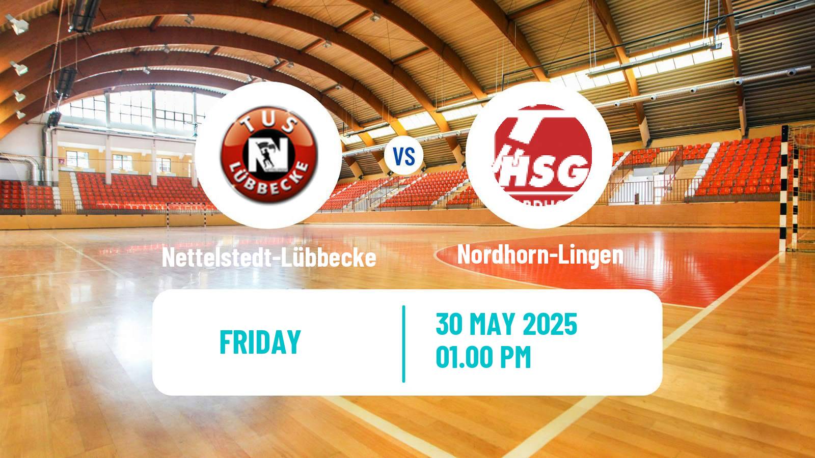 Handball German 2 Bundesliga Handball Nettelstedt-Lübbecke - Nordhorn-Lingen