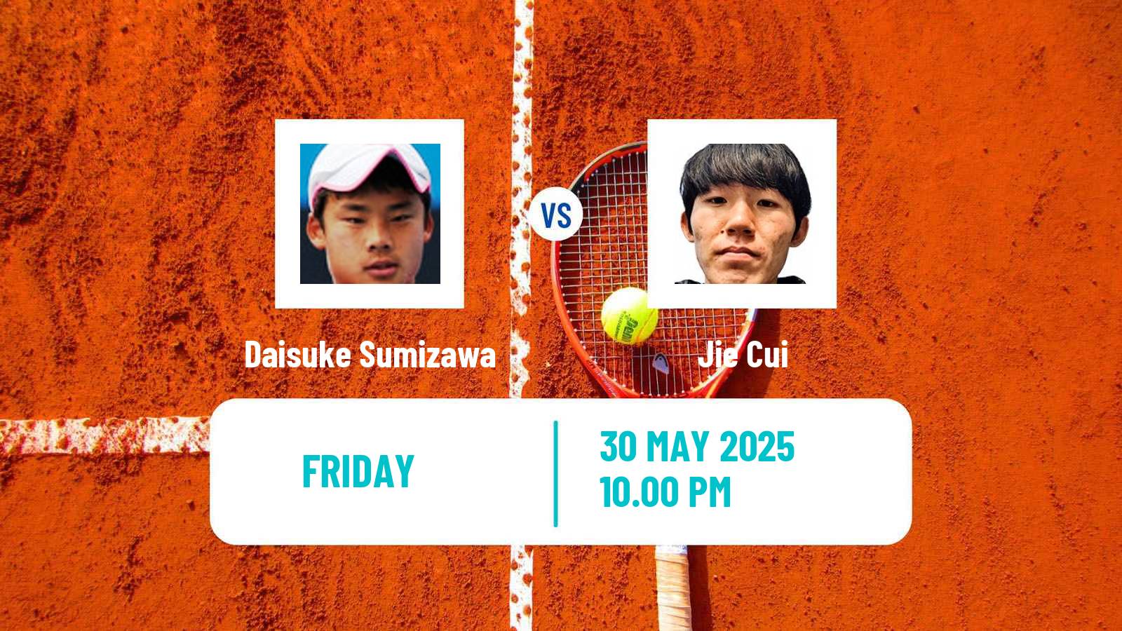 Tennis ITF M15 Luan 6 Men Daisuke Sumizawa - Jie Cui