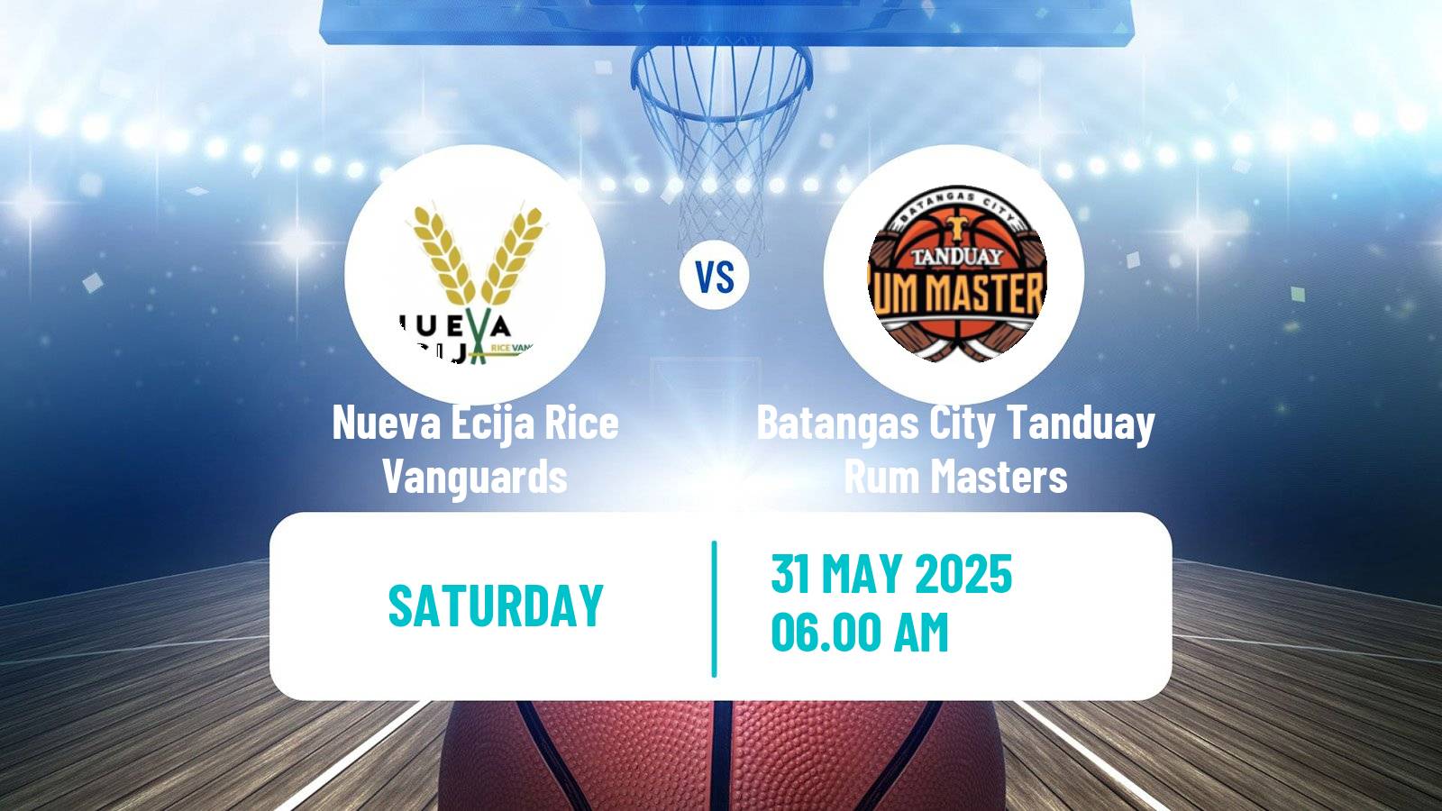 Basketball Philippines MBPL  Nueva Ecija Rice Vanguards - Batangas City Tanduay Rum Masters