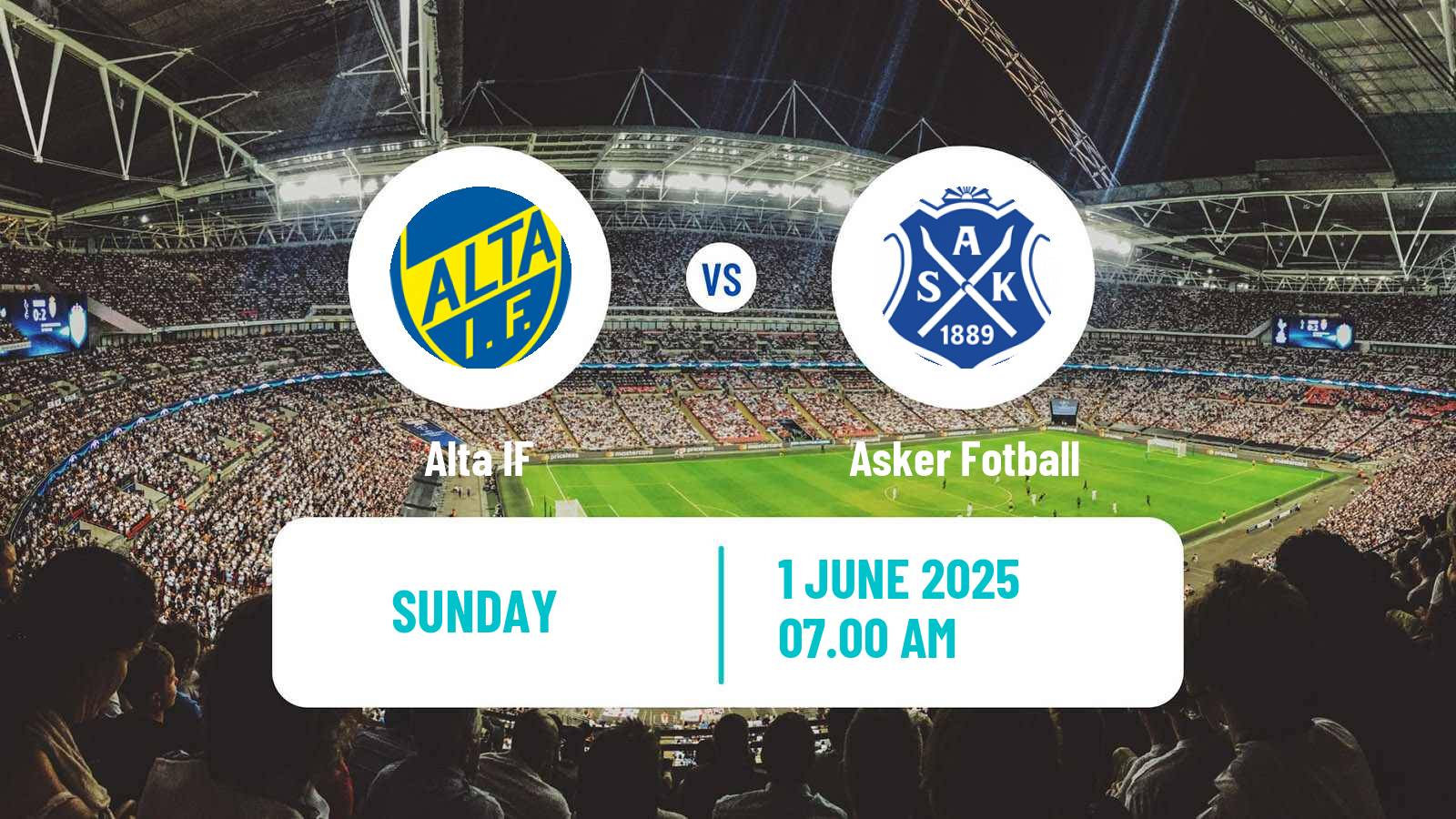 Soccer Norwegian Division 2 - Group 2 Alta - Asker Fotball