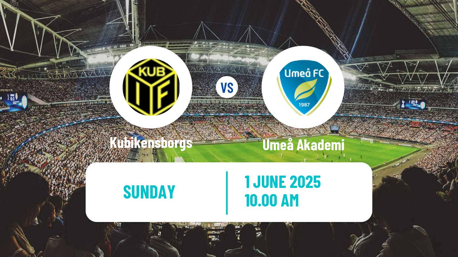 Soccer Swedish Division 2 - Norrland Kubikensborgs - Umeå Akademi