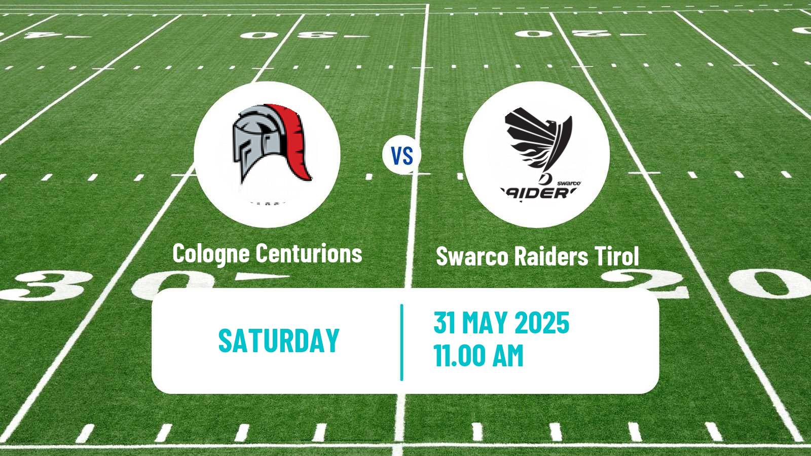 American football European League of American Football Cologne Centurions - Swarco Raiders Tirol