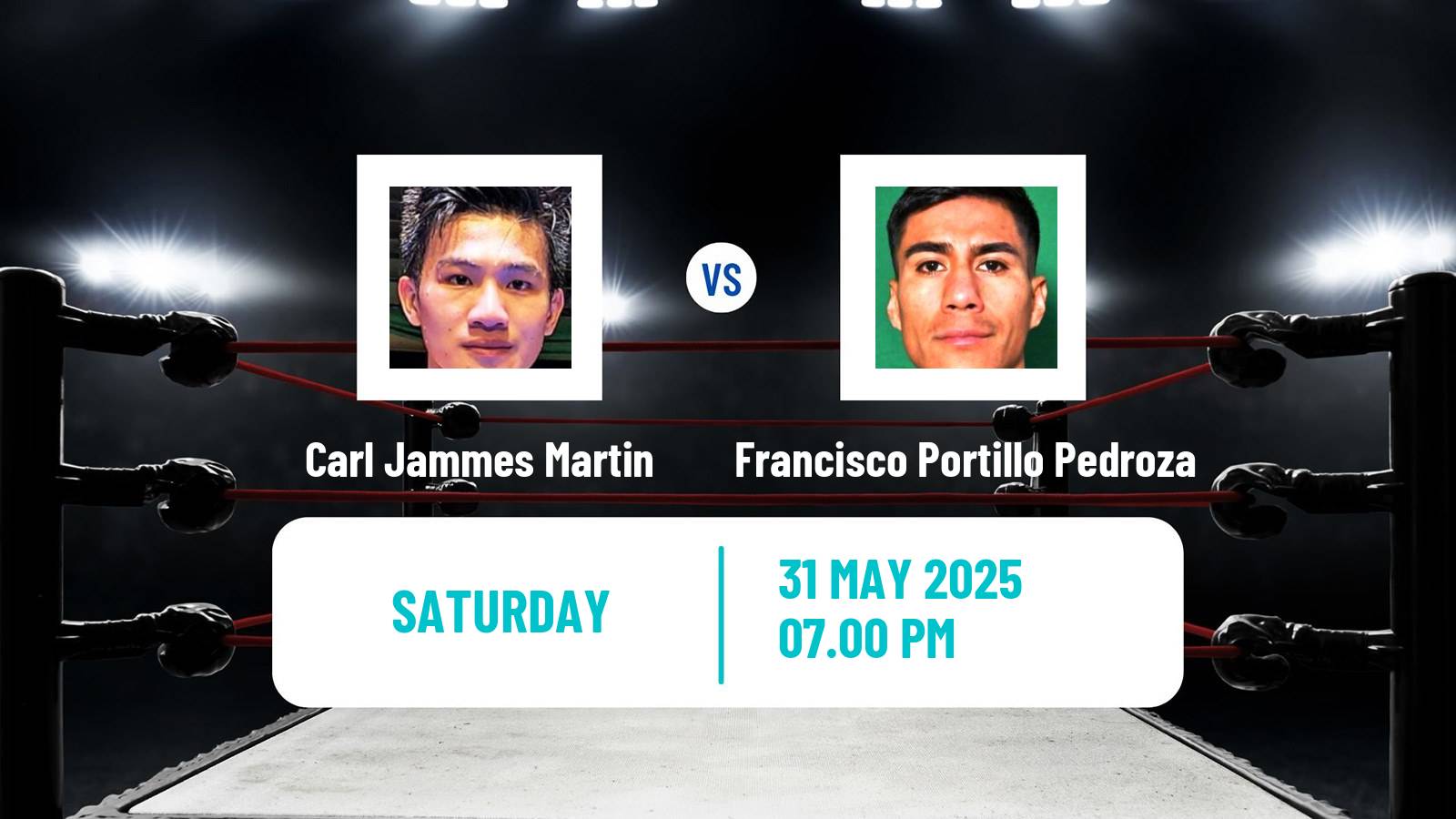 Boxing Super Bantamweight Others Matches Men Carl Jammes Martin - Francisco Portillo Pedroza