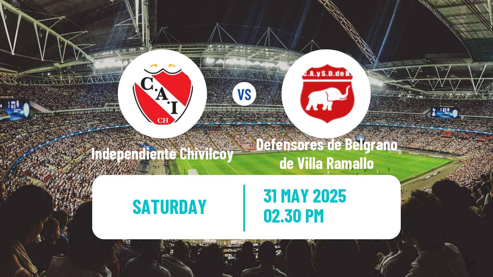 Soccer Argentinian Torneo Federal Independiente Chivilcoy - Defensores de Belgrano de Villa Ramallo