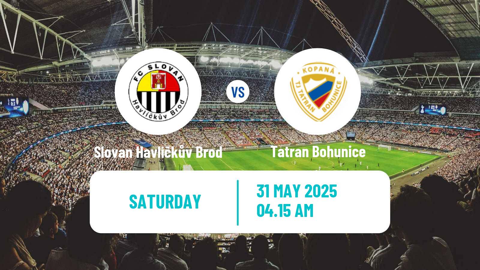 Soccer Czech Division D Slovan Havlíčkův Brod - Tatran Bohunice