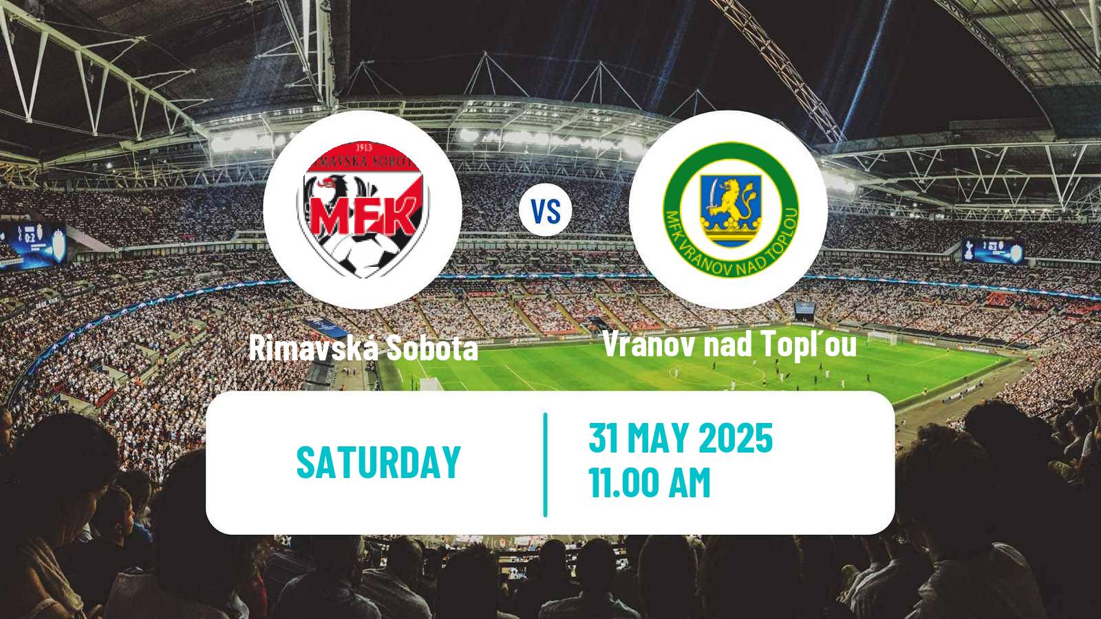 Soccer Slovak 3 Liga East Rimavská Sobota - Vranov nad Topľou