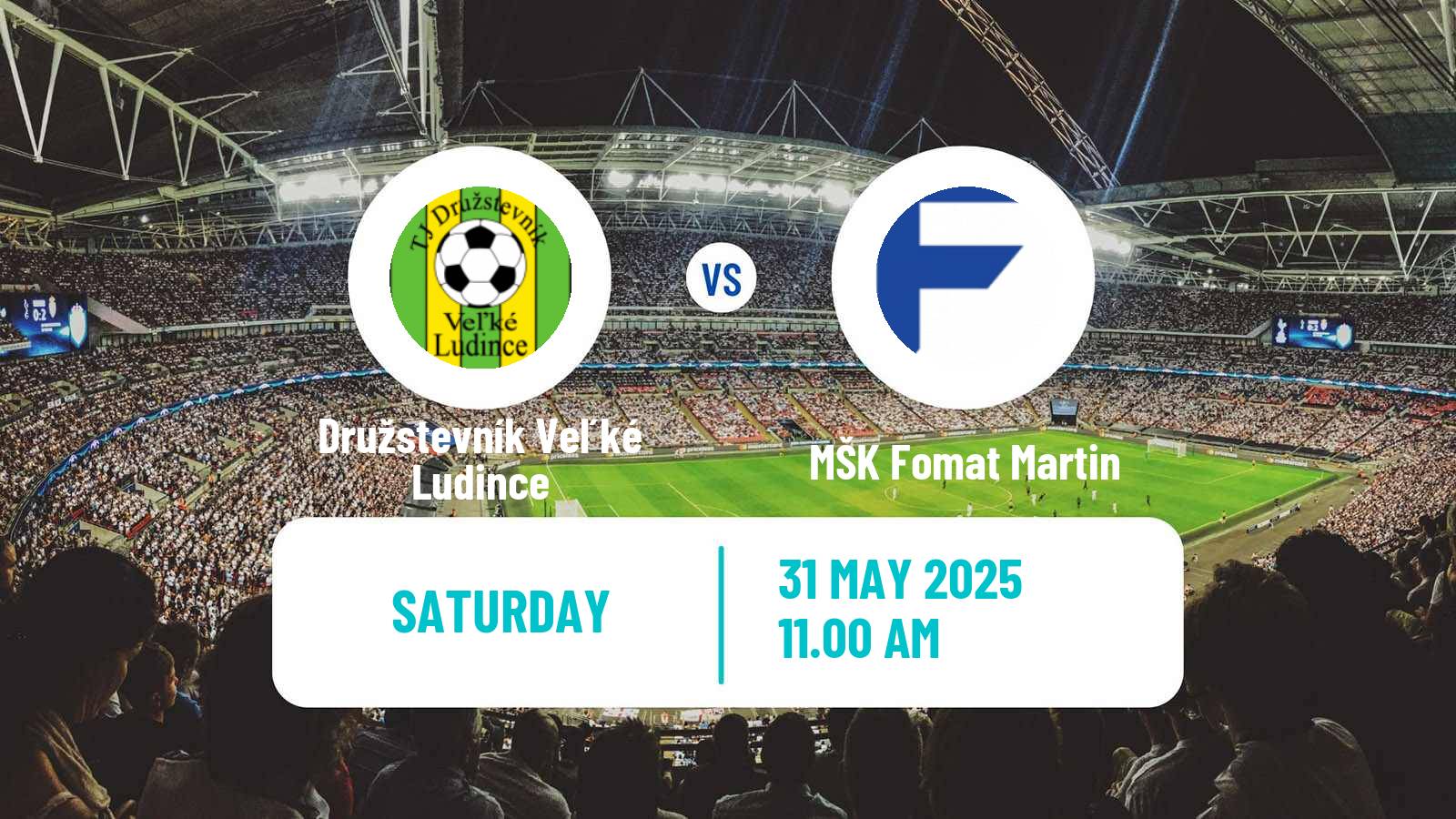 Soccer Slovak 3 Liga West Družstevník Veľké Ludince - MŠK Fomat Martin