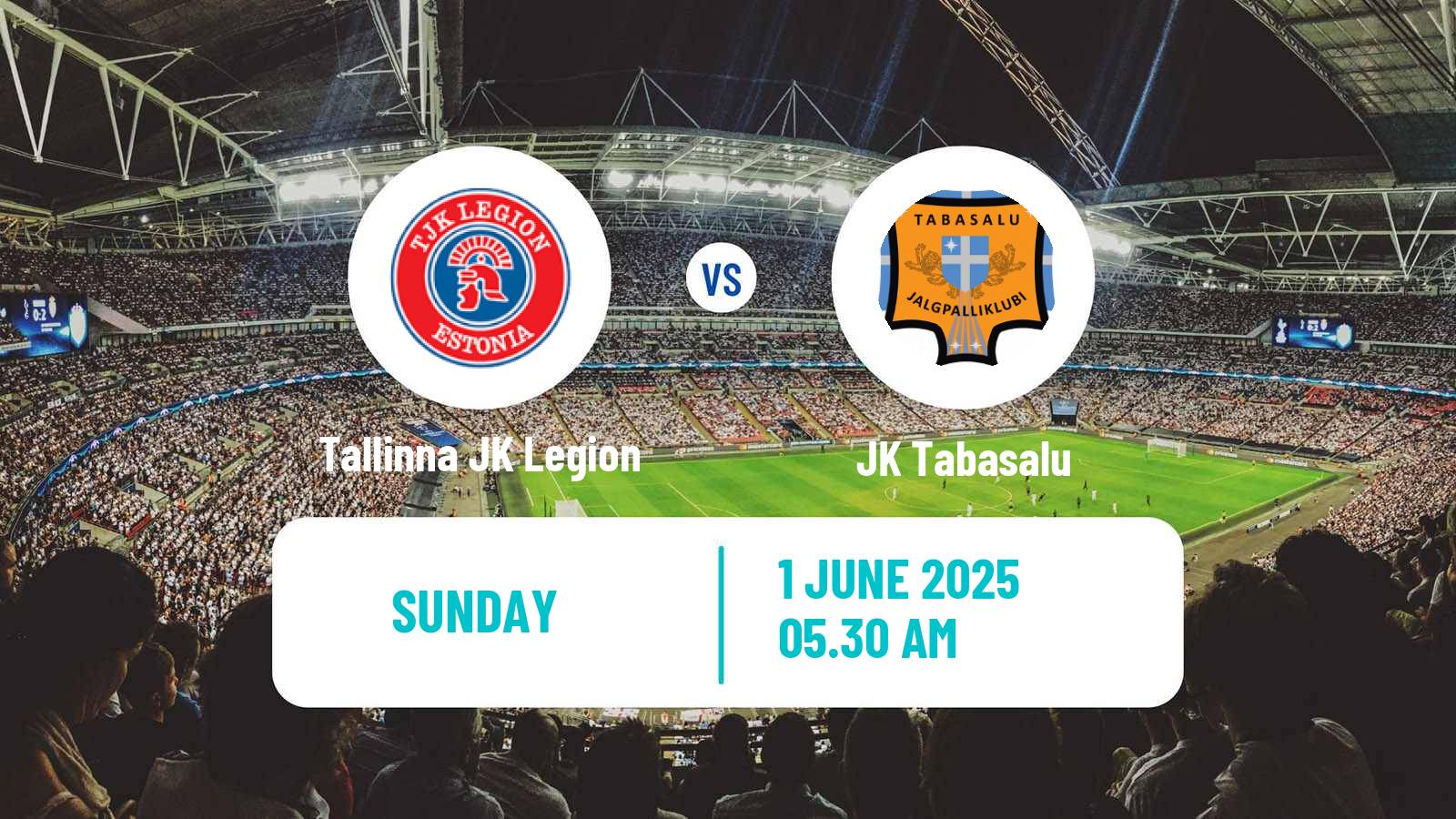 Soccer Estonian Esiliiga B Tallinna JK Legion - Tabasalu