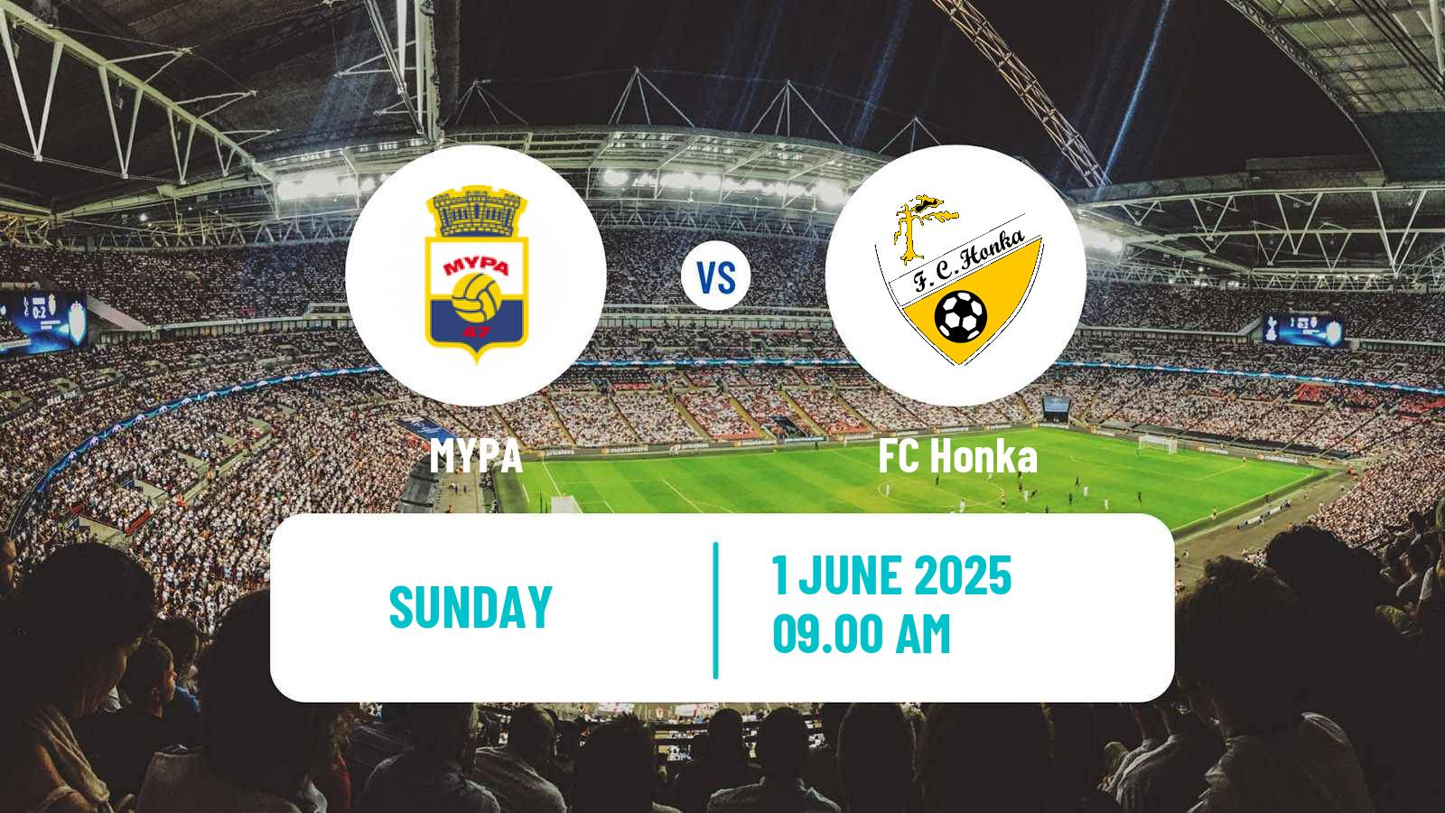 Football Finnish Kakkonen Group A MYPA - Honka