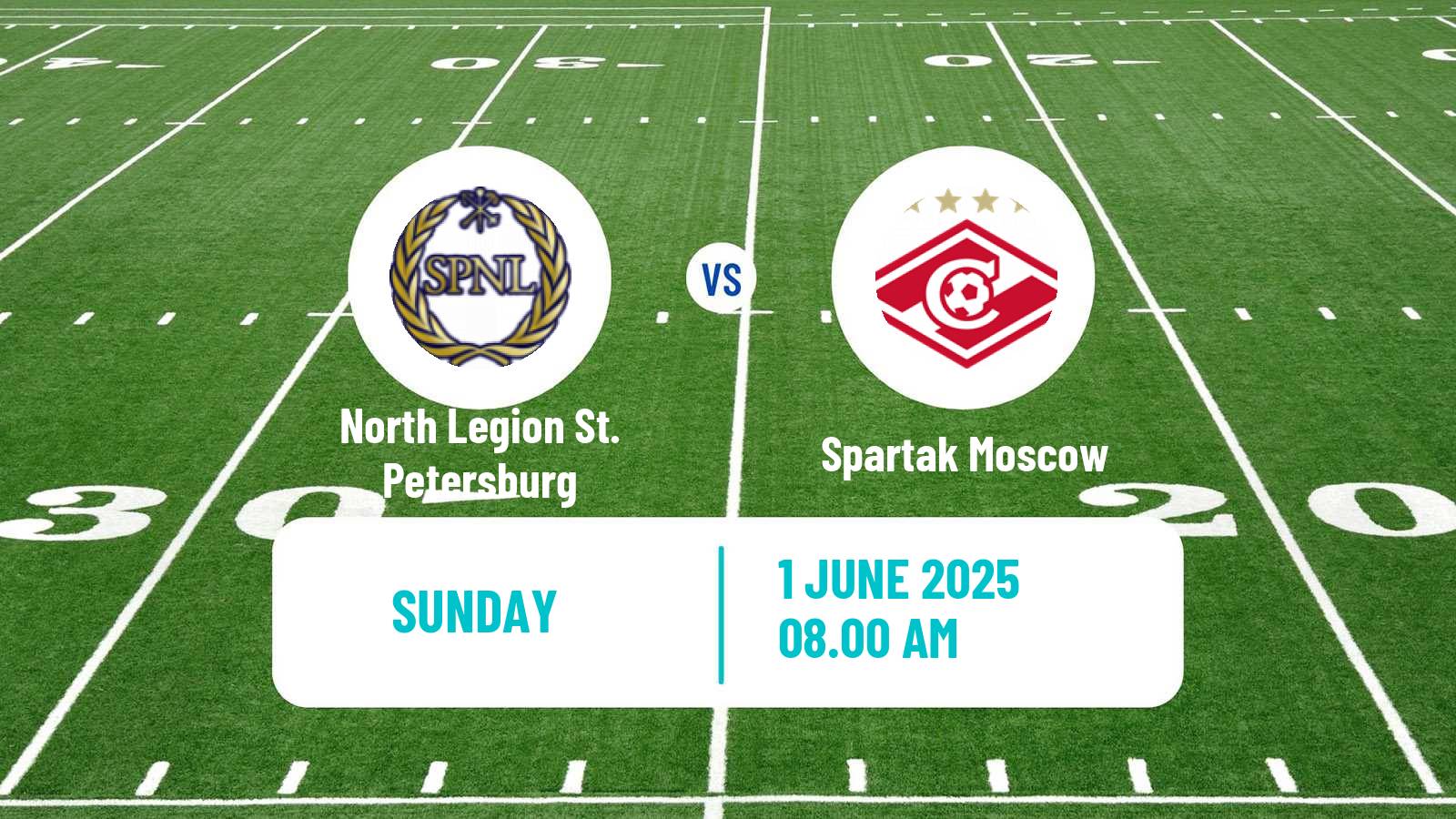 American football Russian Superleague American Football North Legion St. Petersburg - Spartak Moscow