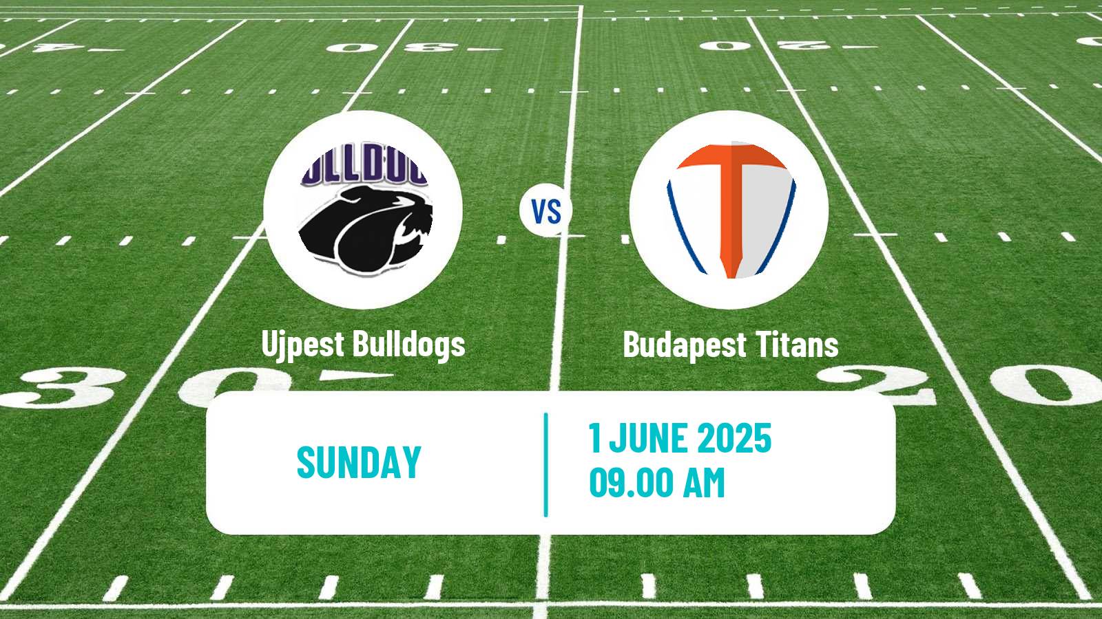 American football Hungarian HFL  American Football Ujpest Bulldogs - Budapest Titans