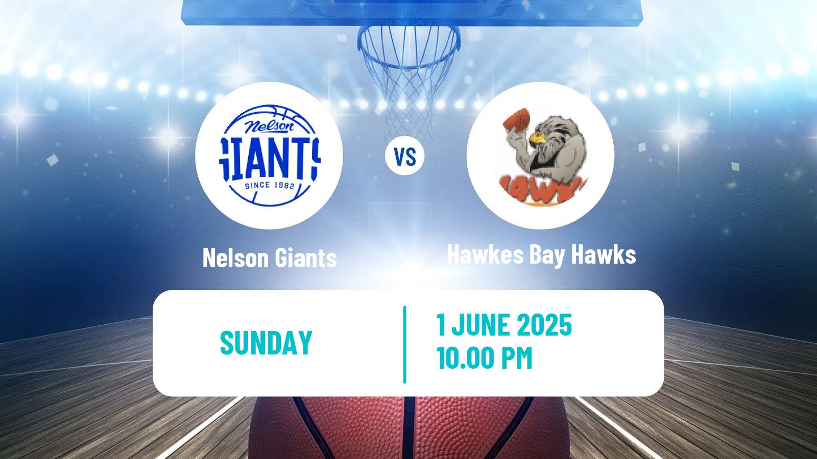 Basketball New Zealand NBL Nelson Giants - Hawkes Bay Hawks