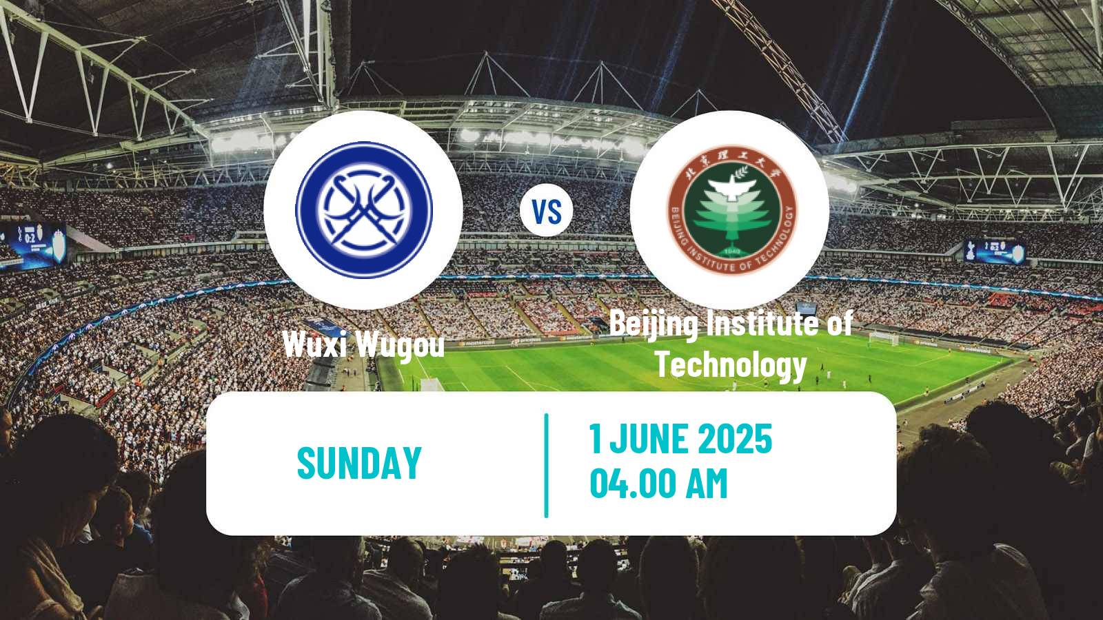 Soccer Chinese Yi League Wuxi Wugou - Beijing Institute of Technology