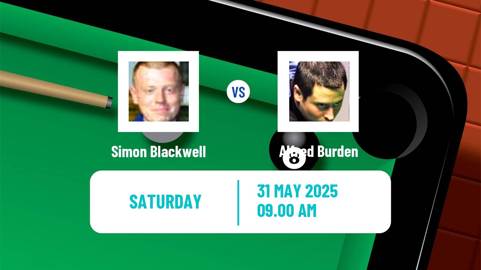 Snooker Qualifying School 2 Simon Blackwell - Alfred Burden