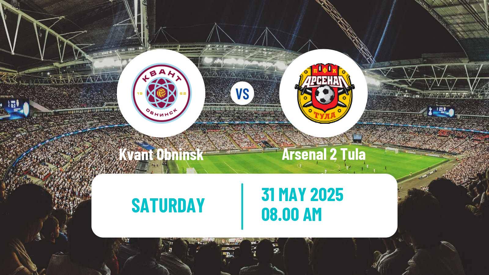 Soccer FNL 2 Division B Group 3 Kvant Obninsk - Arsenal 2 Tula