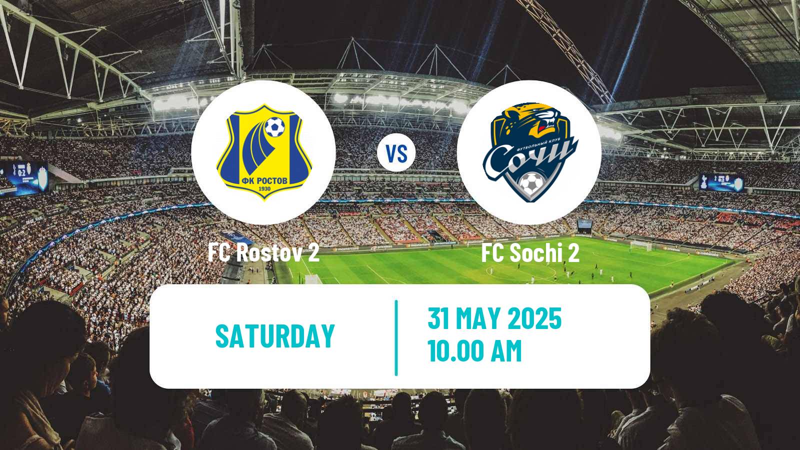Soccer FNL 2 Division B Group 1 Rostov 2 - Sochi 2