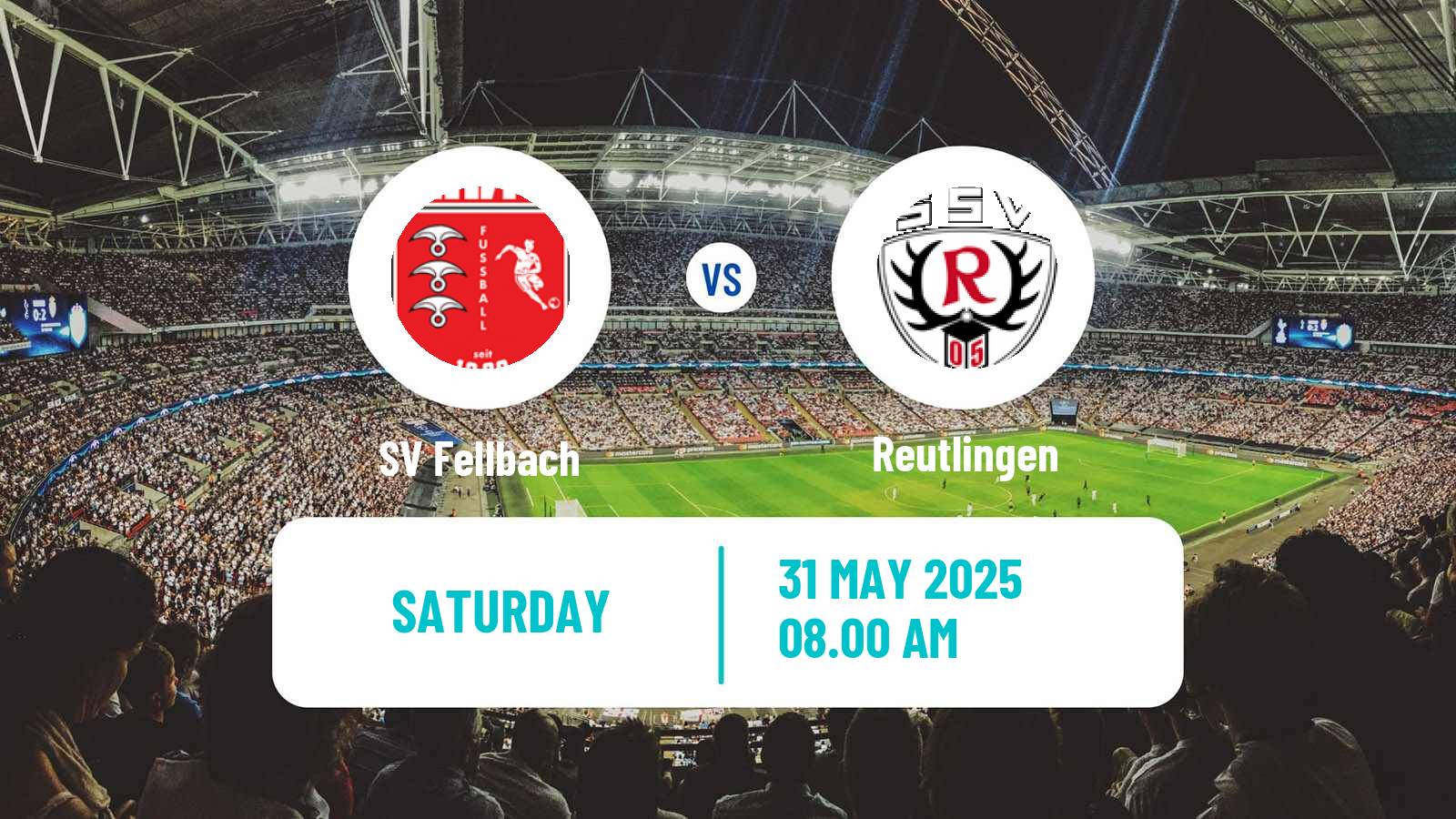 Football German Oberliga Baden-Württemberg Fellbach - Reutlingen
