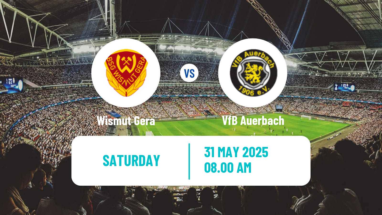 Soccer German Oberliga NOFV- Süd Wismut Gera - Auerbach