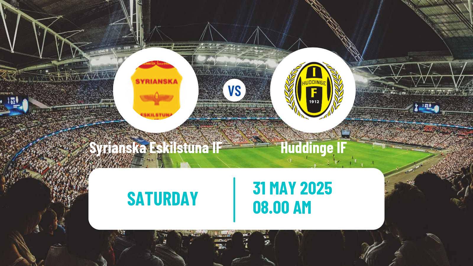Soccer Swedish Division 2 - Södra Svealand Syrianska Eskilstuna IF - Huddinge