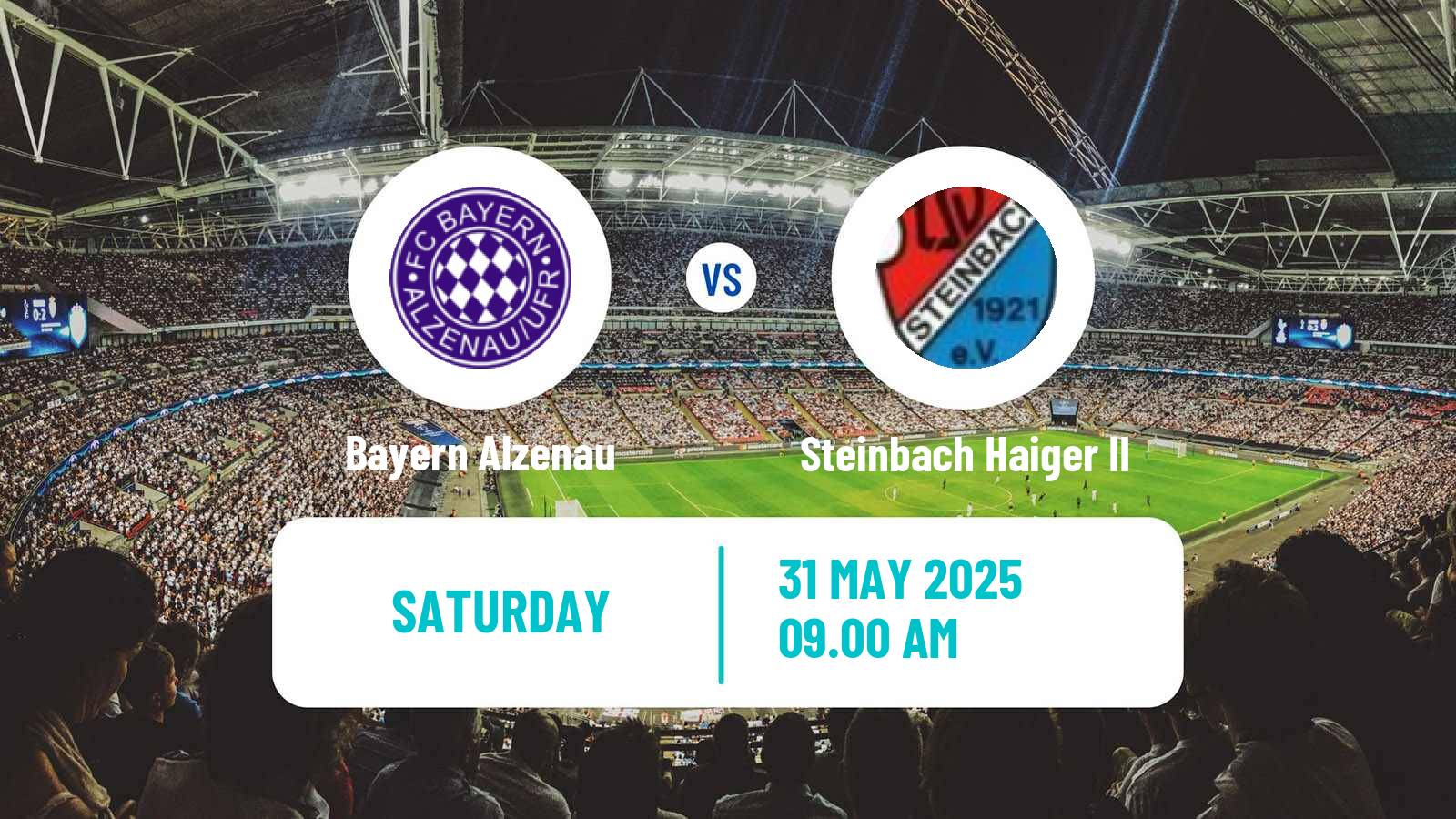Soccer German Oberliga Hessen Bayern Alzenau - Steinbach Haiger II
