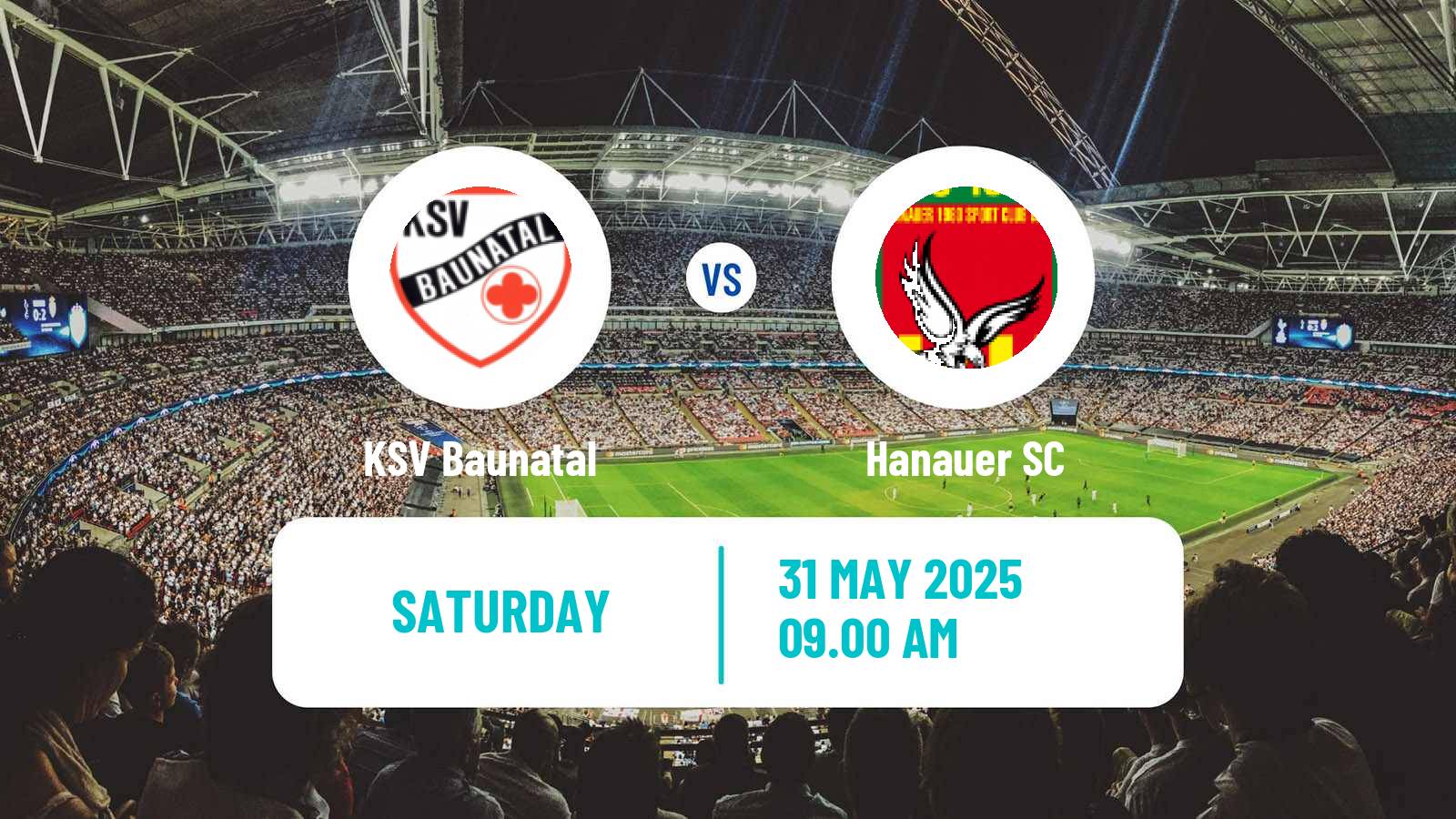 Football German Oberliga Hessen Baunatal - Hanauer