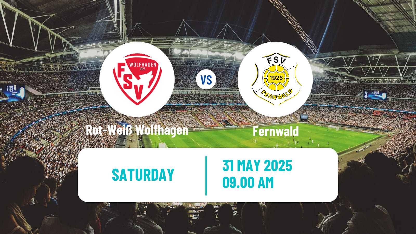 Soccer German Oberliga Hessen Rot-Weiß Wolfhagen - Fernwald