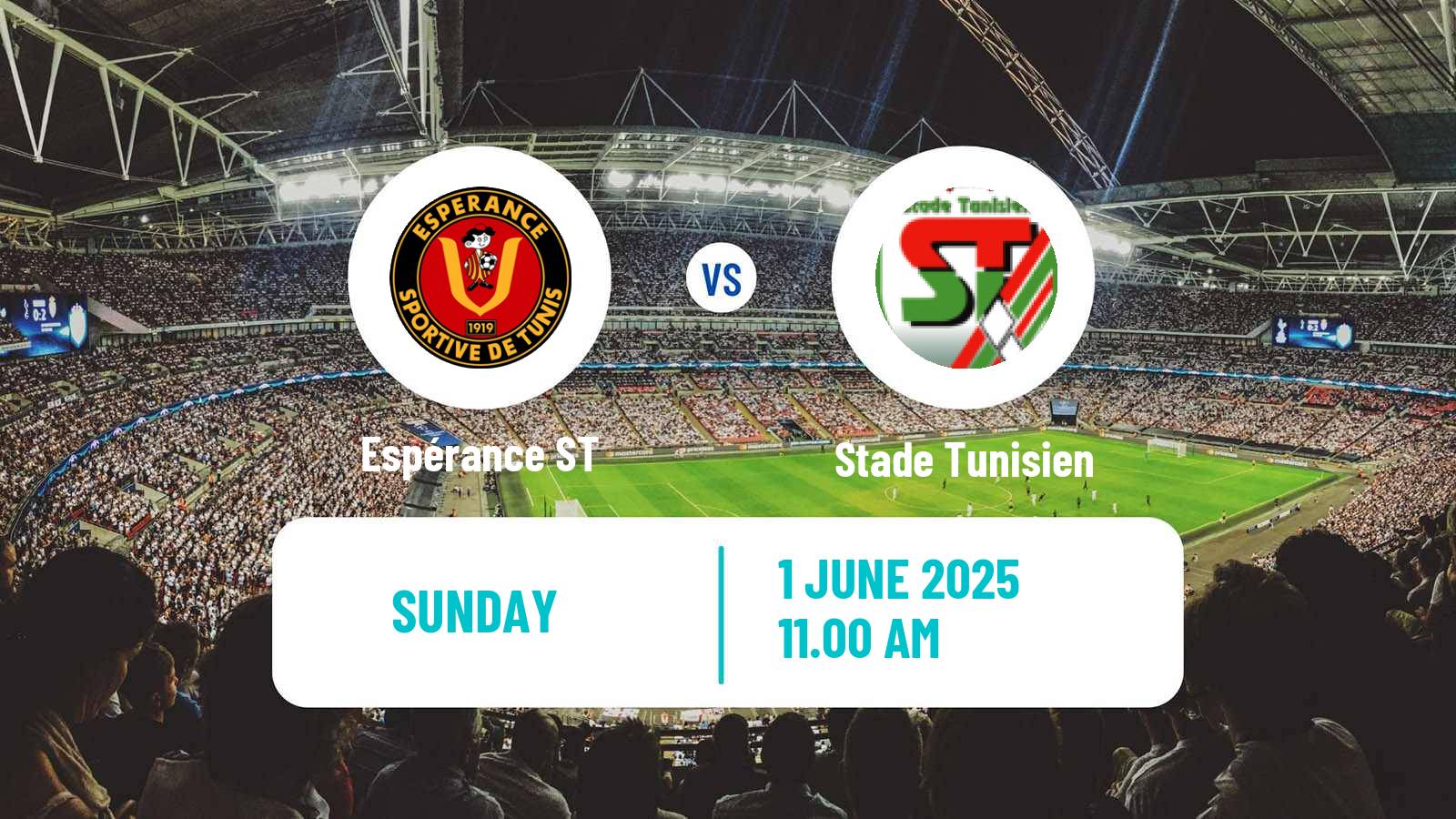 Soccer Tunisian Cup Espérance ST - Stade Tunisien