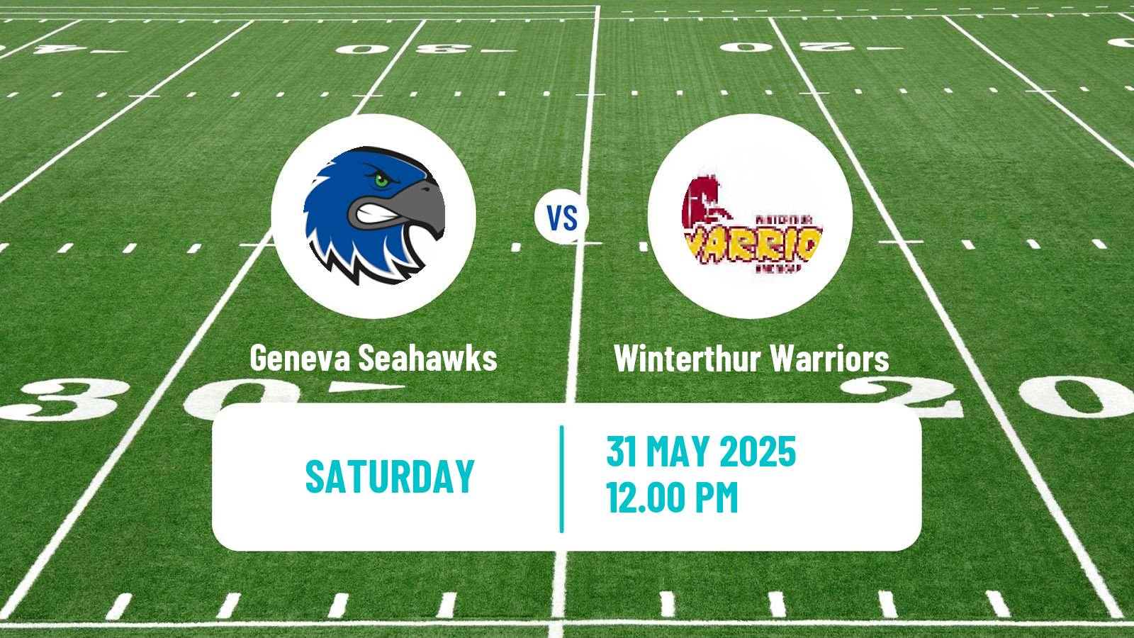 American football Swiss NLA American Football Geneva Seahawks - Winterthur Warriors