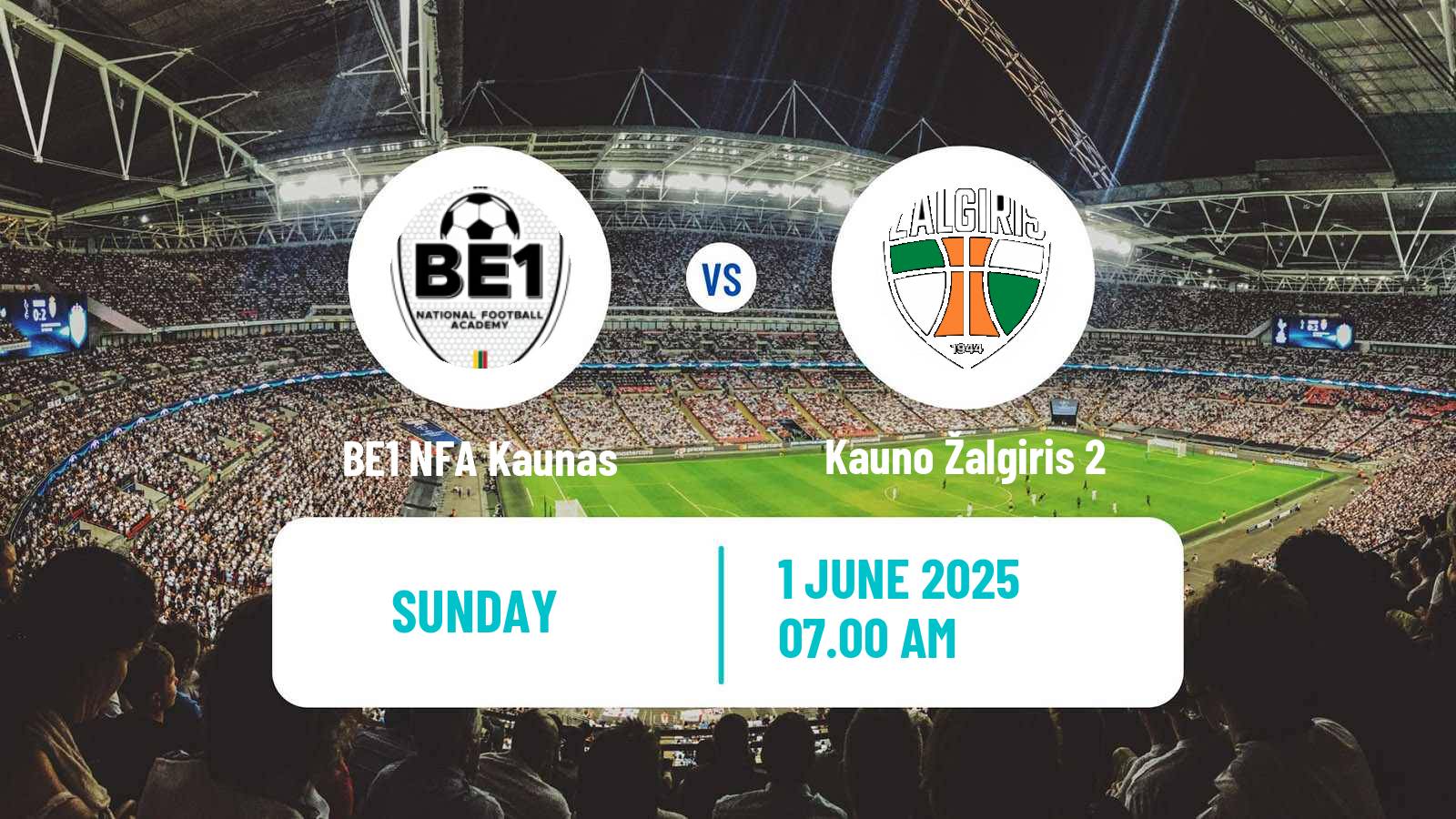 Soccer Lithuanian Division 2 BE1 NFA Kaunas - Kauno Žalgiris 2