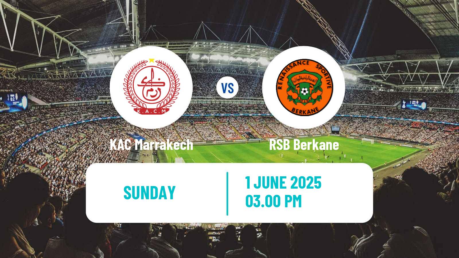 Soccer Moroccan Coupe du Trone KAC Marrakech - Berkane