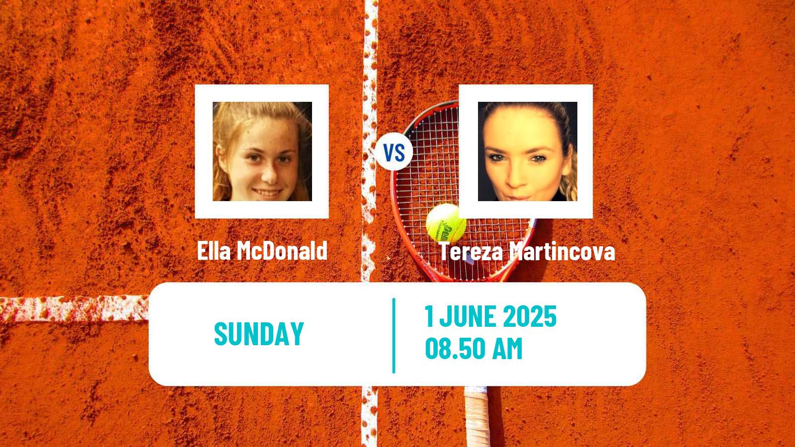 Tennis Birmingham Challenger Women Ella McDonald - Tereza Martincova