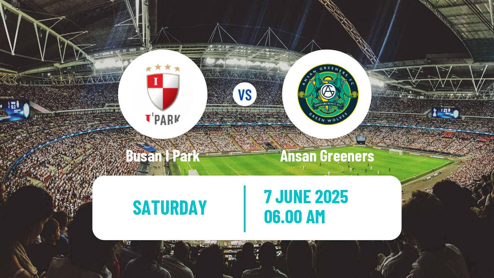 Football South Korean K-League 2 Busan I Park - Ansan Greeners