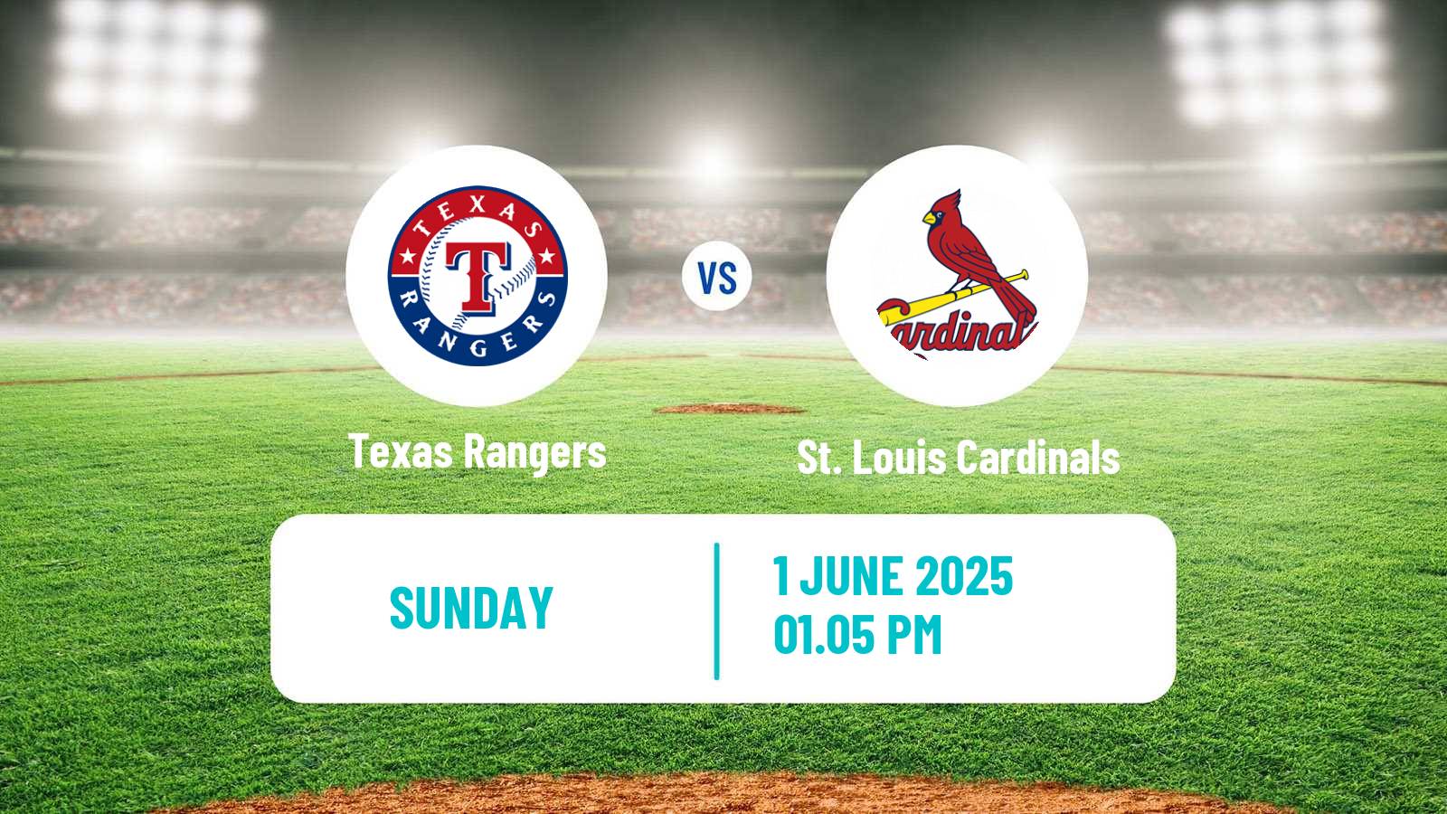 Baseball MLB Texas Rangers - St. Louis Cardinals