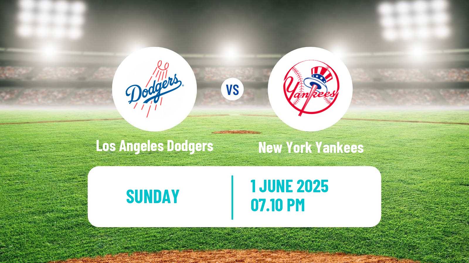 Baseball MLB Los Angeles Dodgers - New York Yankees