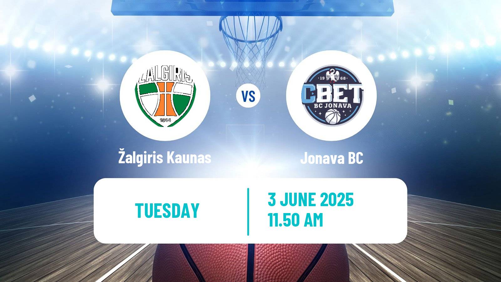 Basketball Lietuvos Krepsinio Lyga Žalgiris Kaunas - Jonava