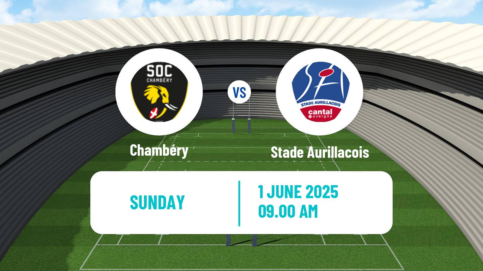 Rugby union French Pro D2 Chambéry - Stade Aurillacois